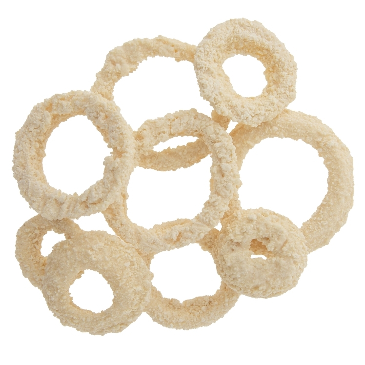 GRABITIZER ONION RING BREADED 3/8 HOMESTYLE RAW FROZEN