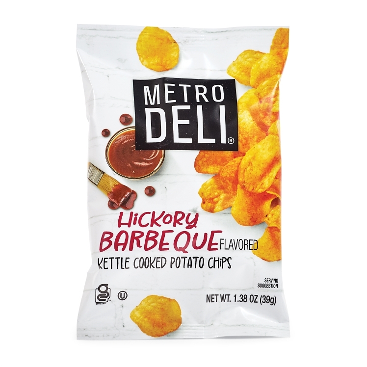 METRO DELI HICKORY BARBEQUE KETTLE COOKED POTATO CHIPS