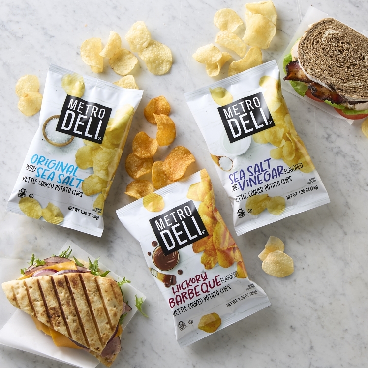 METRO DELI HICKORY BARBEQUE KETTLE COOKED POTATO CHIPS