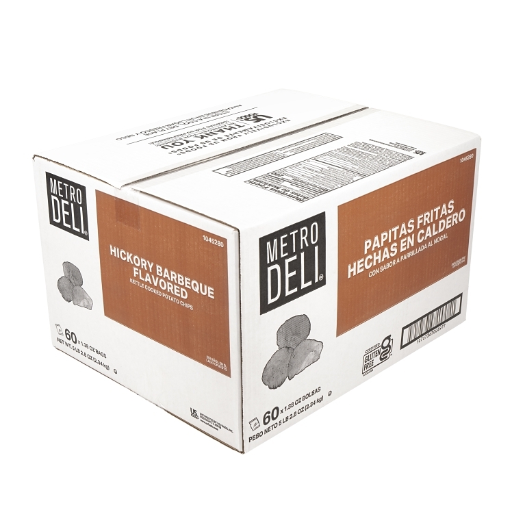 METRO DELI HICKORY BARBEQUE KETTLE COOKED POTATO CHIPS