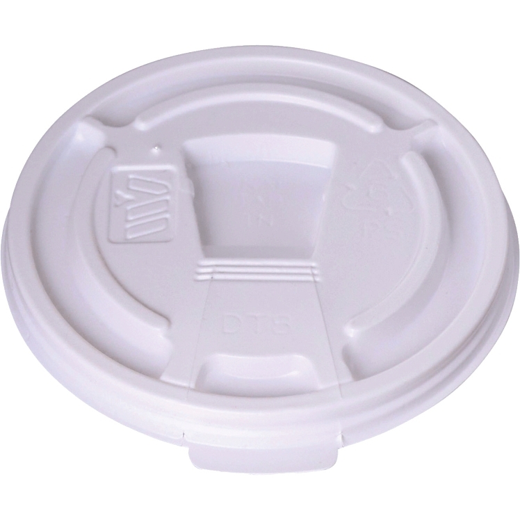 VIO PLASTIC WHITE TEAR TAB LID FOR 8 OZ CUP