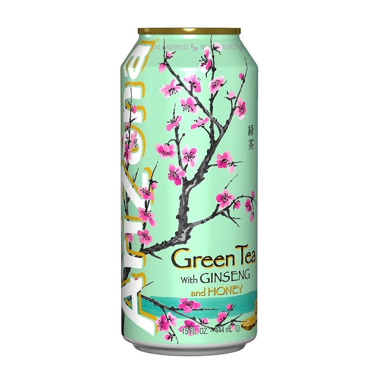 ARIZONA TEA ICED GREEN SWEETENED CAN CAFFEINE-FREE
