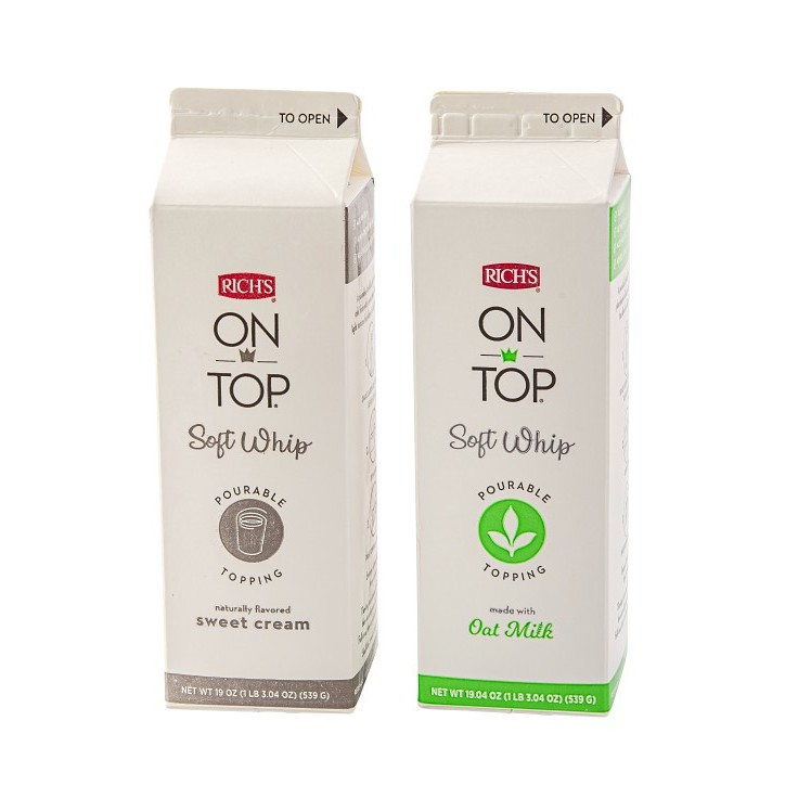 RICH'S ON TOP WHIPPED OAT MILK NON DAIRY FROZEN