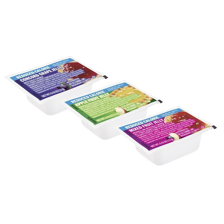 MONARCH JELLY, ASSORTED #17 LOW CALORIE SS CUP SHELF STABLE