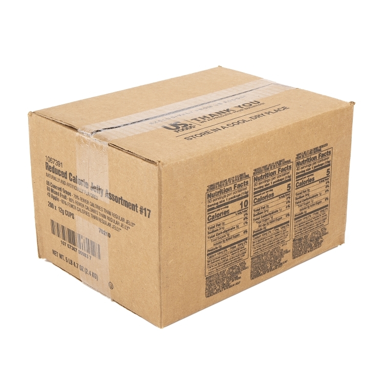 MONARCH JELLY, ASSORTED #17 LOW CALORIE SS CUP SHELF STABLE