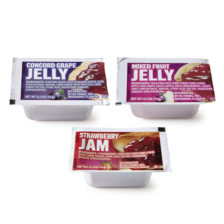 MONARCH JELLY, ASSORTED #40 SS CUP SHELF STABLE