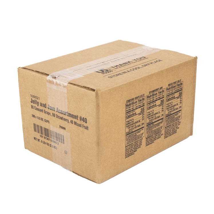 MONARCH JELLY, ASSORTED #40 SS CUP SHELF STABLE