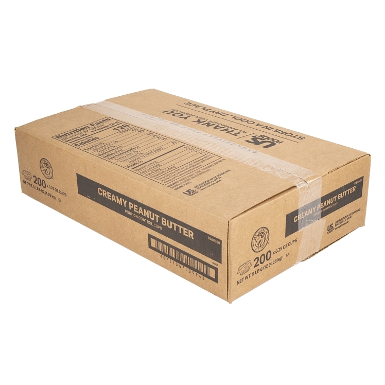 MONARCH PEANUT BUTTER, SS PLASTIC CUP SHELF STABLE