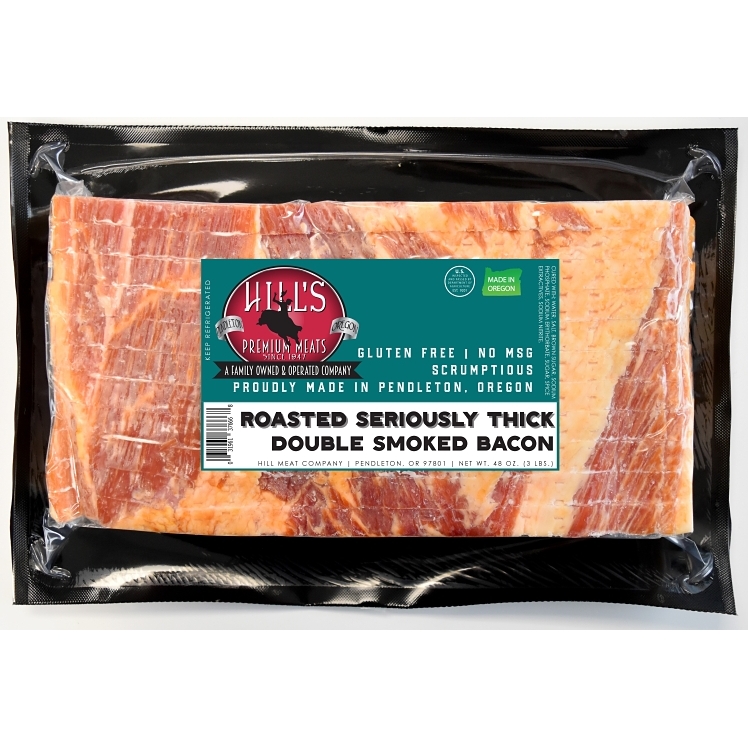 HILLS PREMIUM MEATS EXTRA THICK SLICED ROASTED BACON PORK