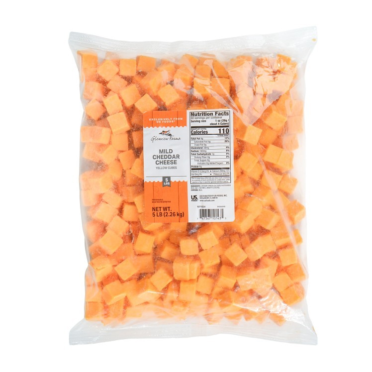 GLENVIEW FARMS MILD CHEDDAR CHEESE CUBE