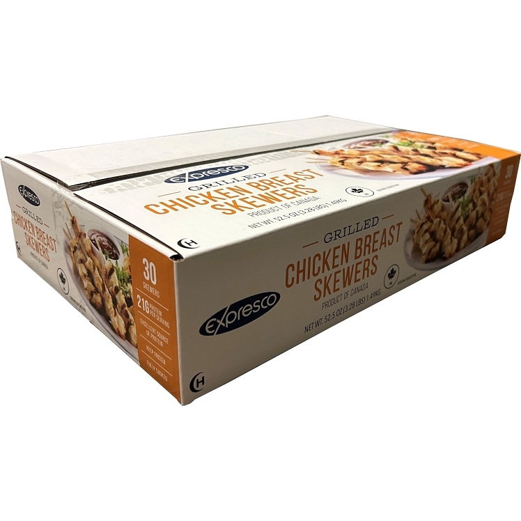 EXPRESCO CHICKEN BREAST SKEWERS 30 COUNT