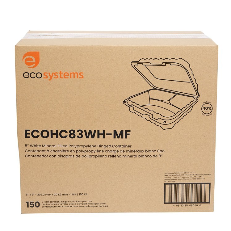ECOSYSTEMS 8x8 3 CPMT MFPP HINGED CONTAINER