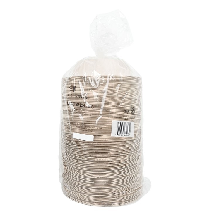 ECOSYSTEMS 12OZ KRAFT MOLDED FIBER BOWL