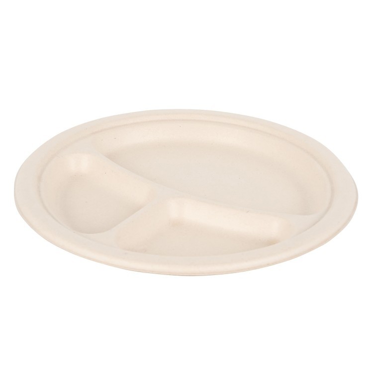 ECOSYSTEMS 9 3 MOLDED FIBER 3-COMPARTMENT PLATE
