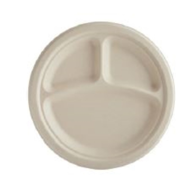 ECOSYSTEMS 9 3 MOLDED FIBER 3-COMPARTMENT PLATE