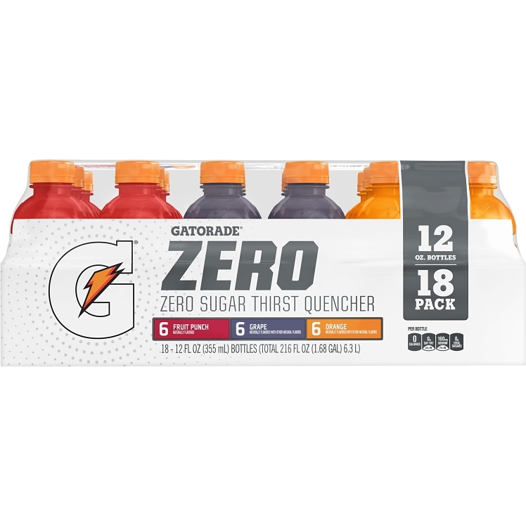 GATORADE ASSORTED THIRST QUENCHER SUGAR FREE