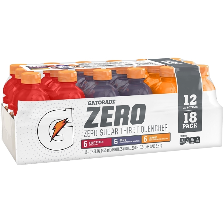 GATORADE ASSORTED THIRST QUENCHER SUGAR FREE