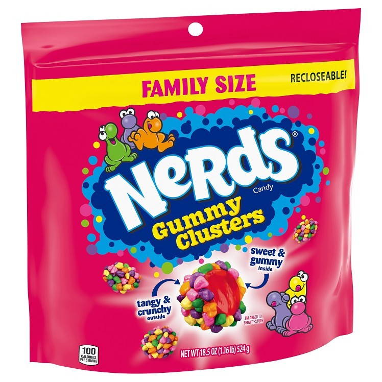 NERDS GUMMY CLUSTERS RAINBOW FAMILY SIZE 5/18.5OZ DRC