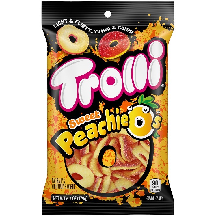 TROLLI PEACHIE-O 8/6.3 OZ