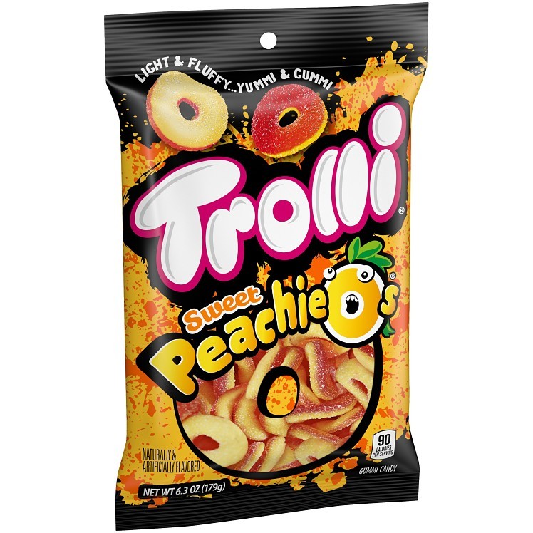 TROLLI PEACHIE-O 8/6.3 OZ