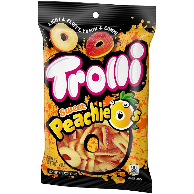 TROLLI PEACHIE-O 8/6.3 OZ