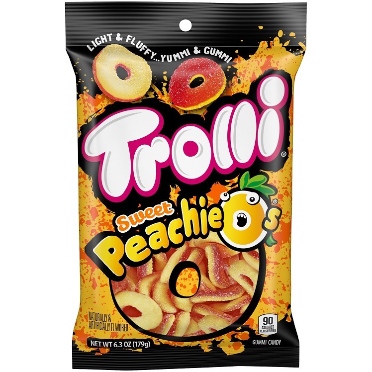 TROLLI PEACHIE-O 8/6.3 OZ