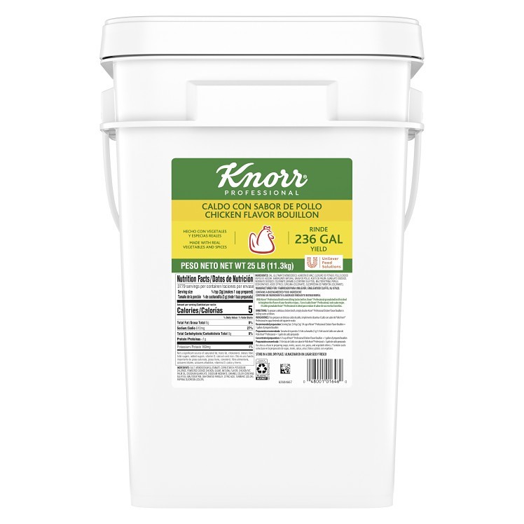 KNORR CALDO DE POLLO CHICKEN BOUILLON PAIL