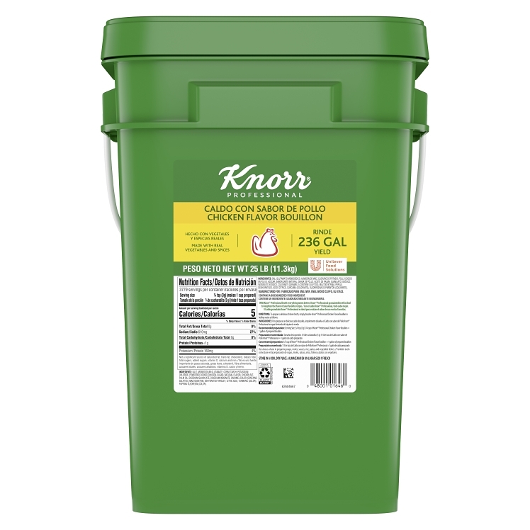 KNORR CALDO DE POLLO CHICKEN BOUILLON PAIL