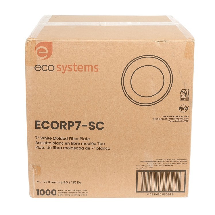 ECOSYSTEMS 7 WHITE MOLDED FIBER PLATE