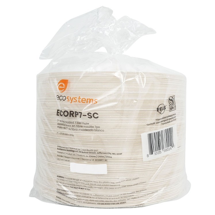 ECOSYSTEMS 7 WHITE MOLDED FIBER PLATE