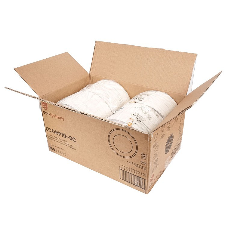 ECOSYSTEMS 10  WHITE MOLDED FIBER PLATE