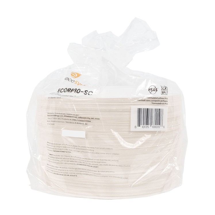 ECOSYSTEMS 10  WHITE MOLDED FIBER PLATE