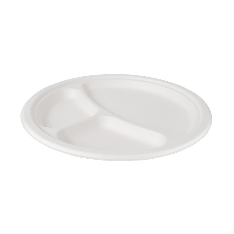 ECOSYSTEMS 10  3 CMPT WHITE MOLDED FIBER PLATE
