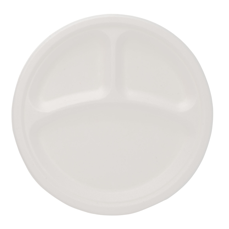 ECOSYSTEMS 10  3 CMPT WHITE MOLDED FIBER PLATE