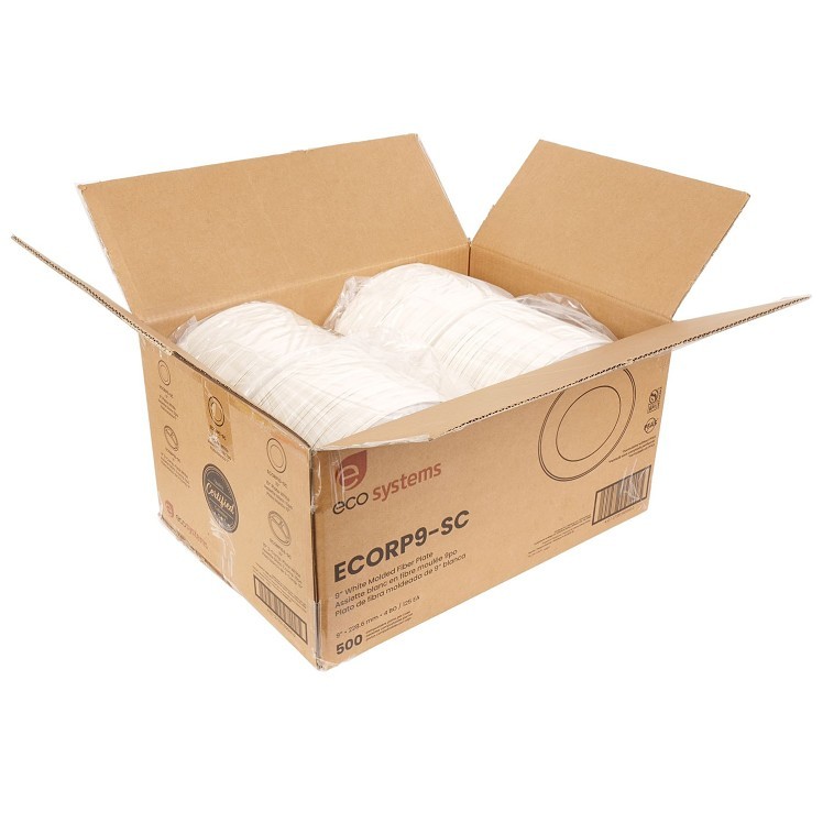 ECOSYSTEMS 9 WHITE MOLDED FIBER PLATE
