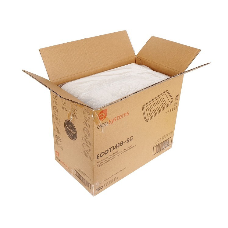 ECOSYSTEMS 14x18 WHITE MOLDED FIBER TRAY