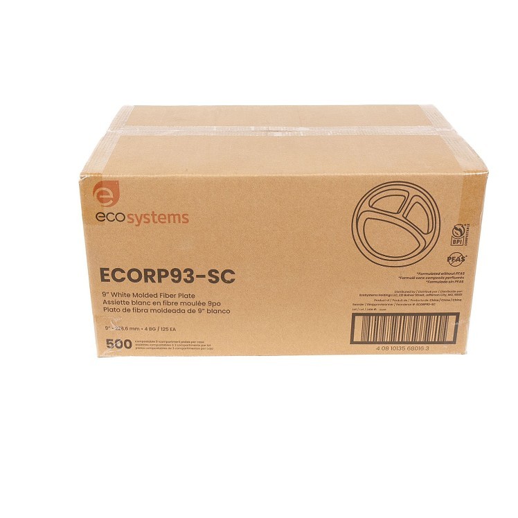ECOSYSTEMS 9 3 CPMT WHITE MOLDED FIBER PLATE