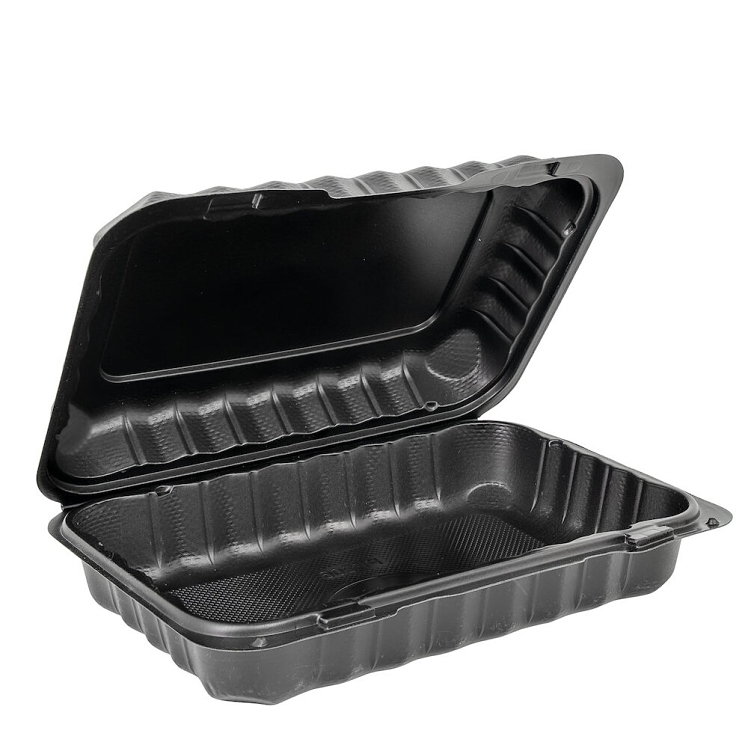 ECOSYSTEMS 9x6 MFPP BLACK HINGED CONTAINER