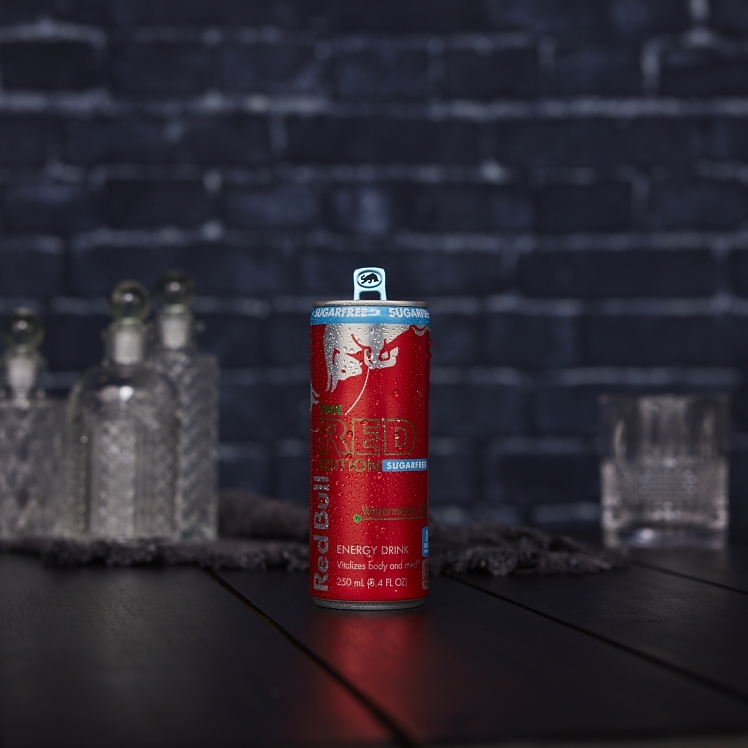RED BULL ENERGY WATERMELON RED EDITION SUGAR-FREE CAN SHELF