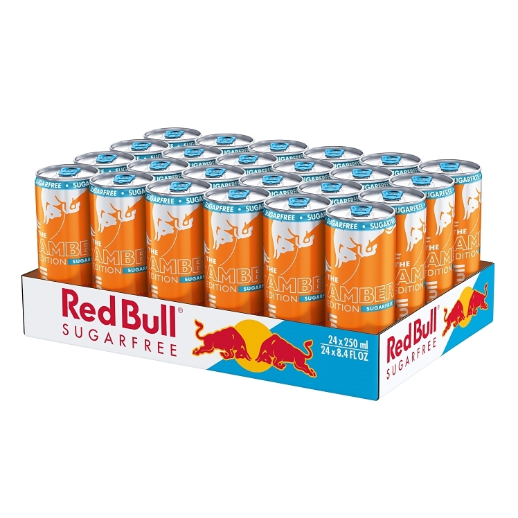 RED BULL ENERGY STRAWBERRY APRICOT SUGAR-FREE CAN SHELF STAB