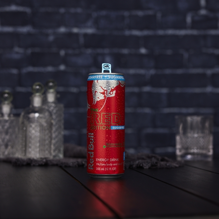 RED BULL ENERGY WATERMELON RED EDITION SUGAR-FREE CAN SHELF