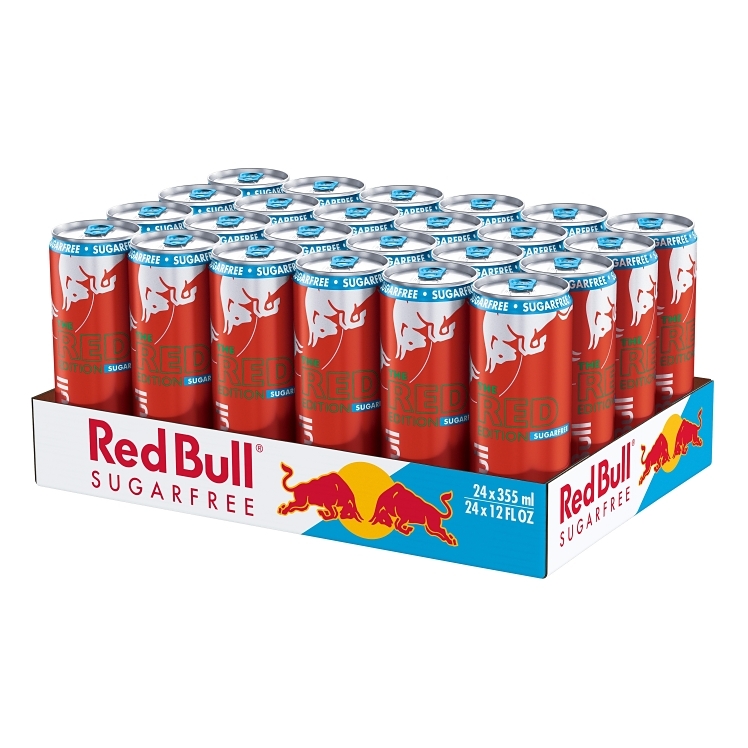 RED BULL ENERGY WATERMELON RED EDITION SUGAR-FREE CAN SHELF