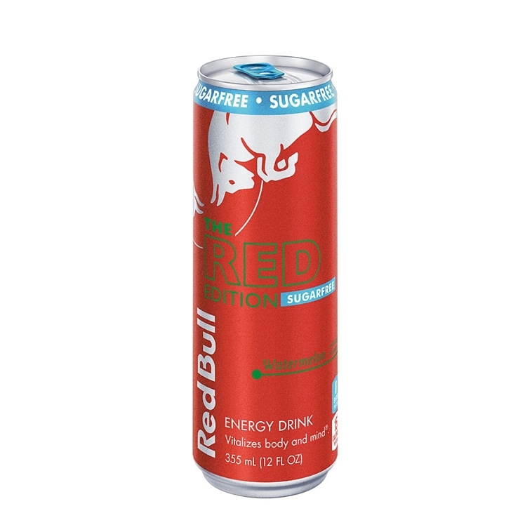 RED BULL ENERGY WATERMELON RED EDITION SUGAR-FREE CAN SHELF