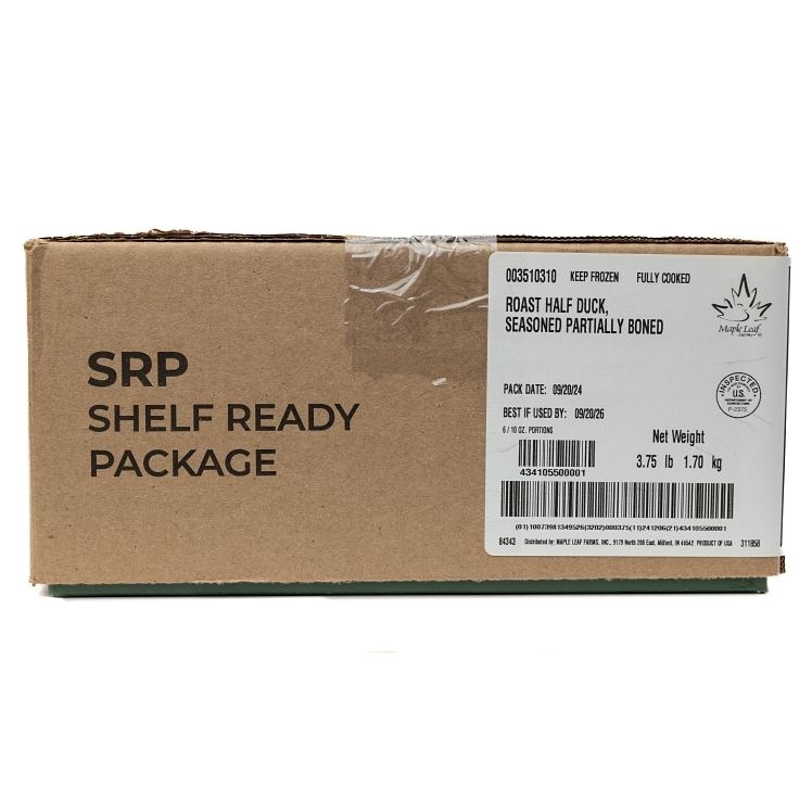 MAPLE LEAF COOKED HALF DUCK 10 OZ FZN