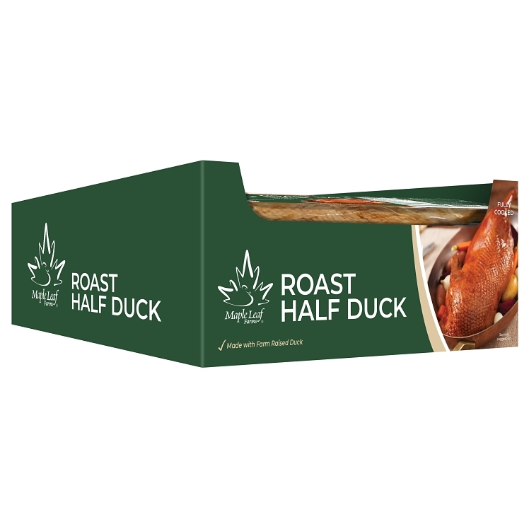 MAPLE LEAF COOKED HALF DUCK 10 OZ FZN
