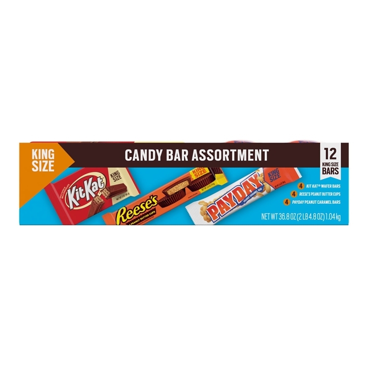 King Size Variety Pack (4 Paypday, 4 Reese's PB Cup, 4 Kit K