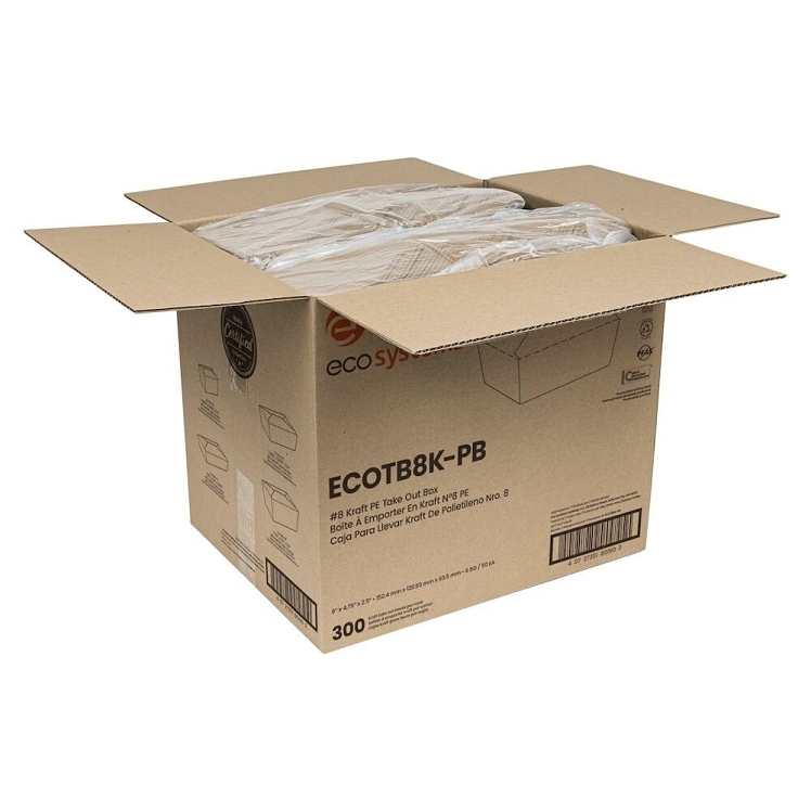 ECOSYSTEMS PAPERBOARD CATERING BOX KRAFT #8