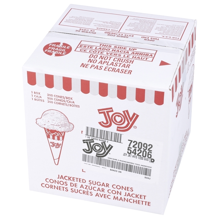 JOY CONE JACKETED SUGAR CONES #415J