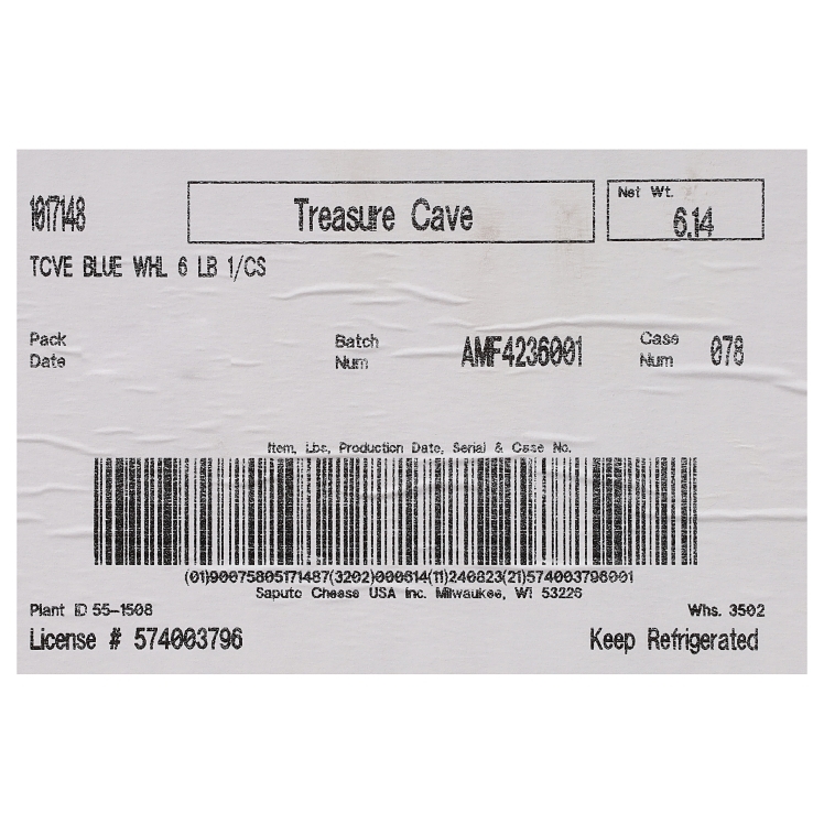 Treasure Cave Blue Cheese Wheel