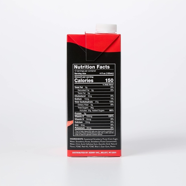 DAVINCI SMOOTHIE STRAWBERRY BOMB CARTON SHELF STABLE